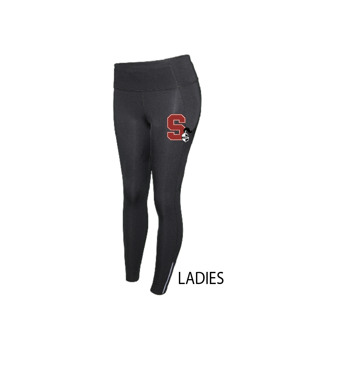 M - LADIES STRETCH-FIT TIGHTS W/ PHONE & KEY POCKETS