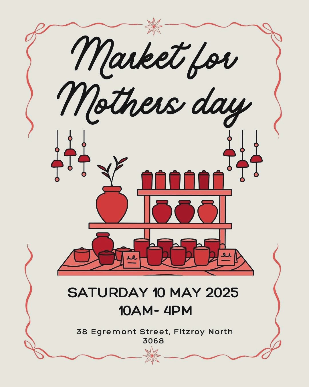 Come visit the studio tomorrow for a market for mothers day! New pieces available at a variety of prices! 
#mothersdaygifts #melbournemade #pottery #gifting #ceramics #femaleartist #handmade