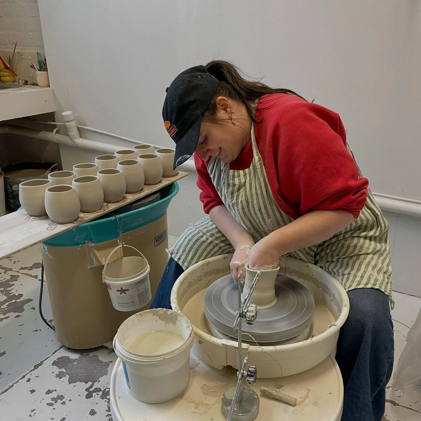 Most of the week I get to spend with the lovely @sono_studio helping out with production of their incredible work. 

We have a lolly jar, incredible chats and emotional support beverages always! 

#productionpottery #pottery #ceramics #madeinmelbourn
