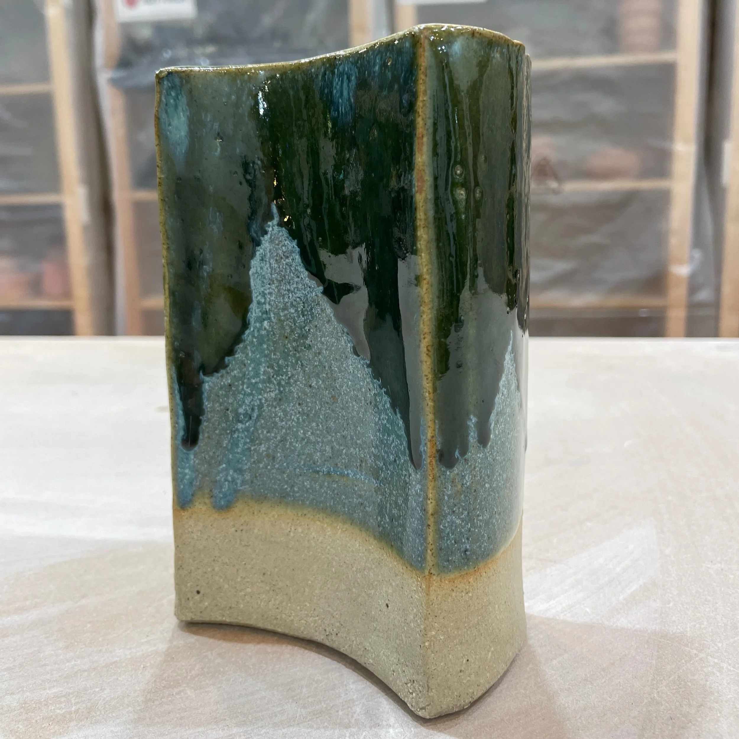 Playing with slabs with my 8 week course students @kilnfolk.au some very cool stuff fresh out the kiln!