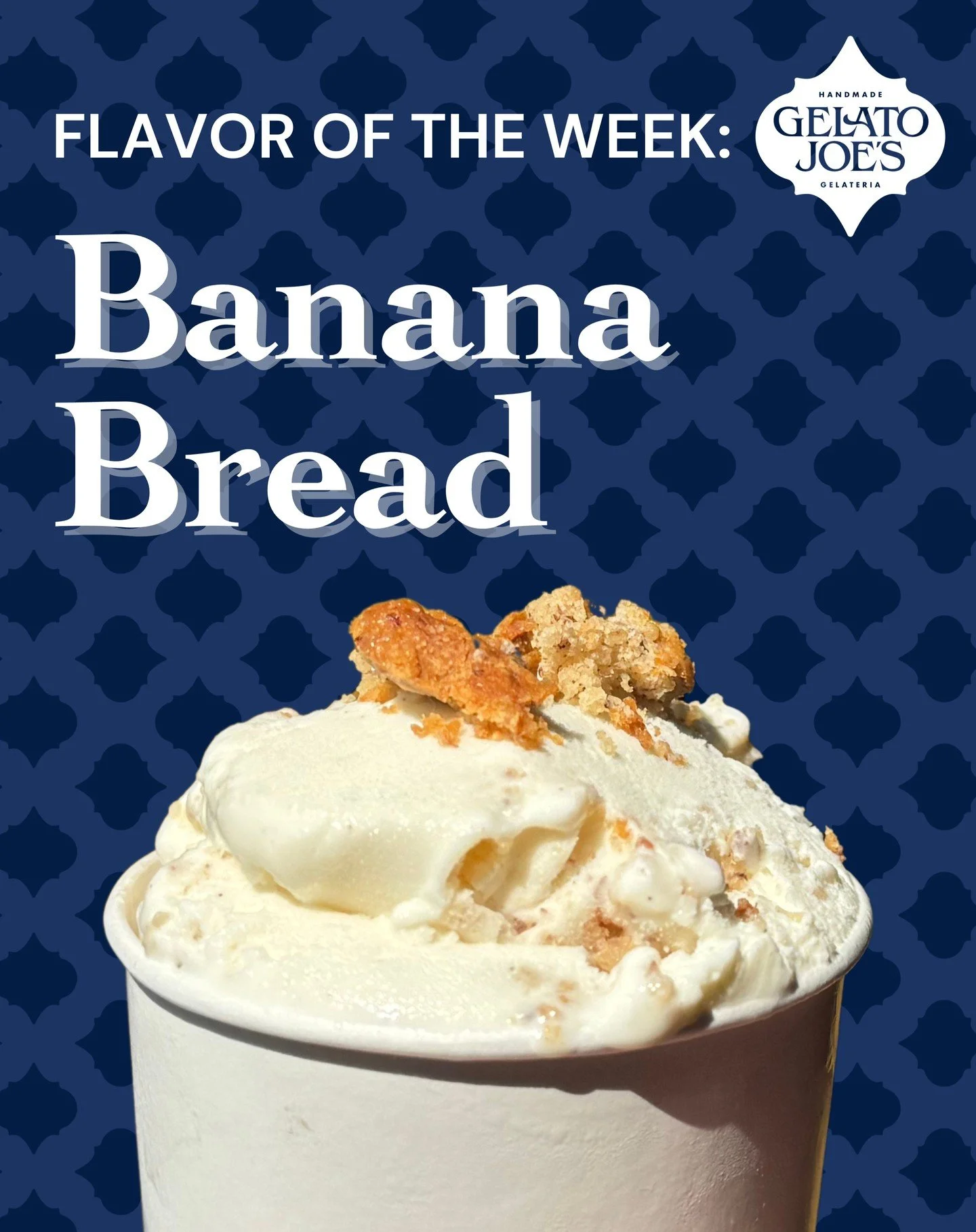 **Gelato of the Week Alert!**

🍌🍞✨ Introducing our Gelato of the Week: Banana Bread Gelato! Imagine creamy banana gelato swirled with chunks of real banana bread. It's a dessert dream come true! Come by and treat yourself to a scoop (or two)! 😋 

