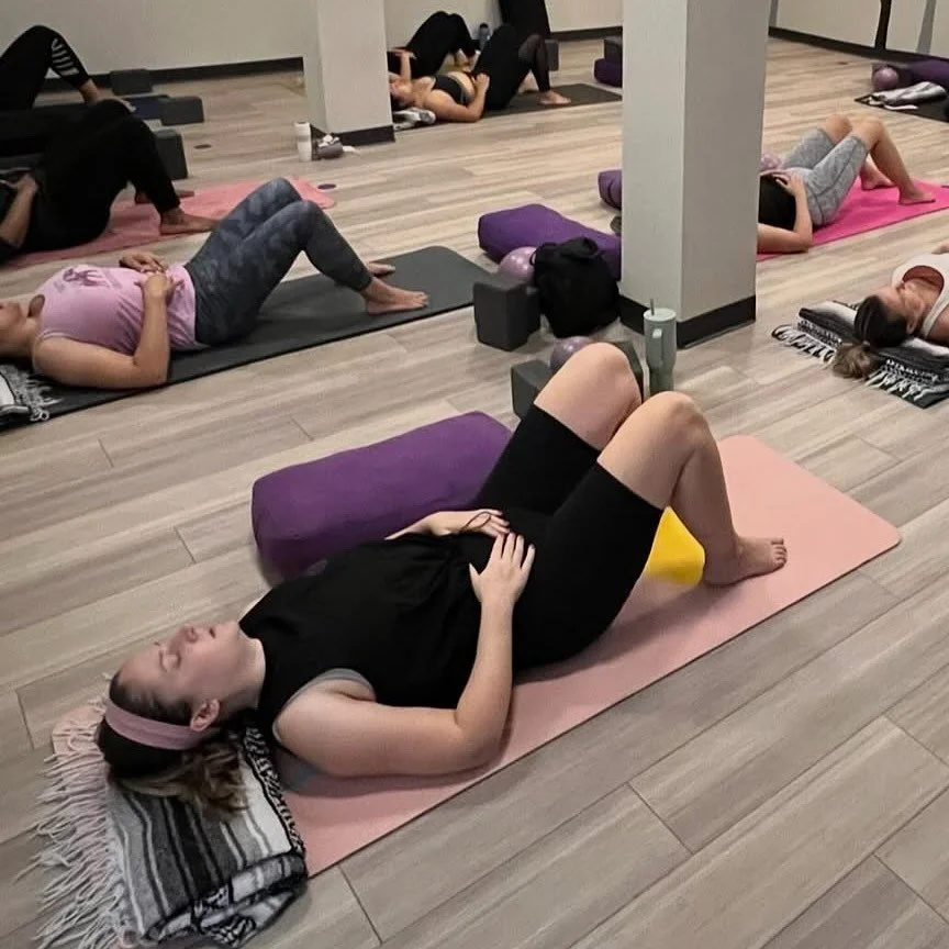 POP UP! Restorative with Emeran Irby 💜
September 23 | 6:00pm 

This 75-minute restorative yoga practice focuses on rest and reset, giving the body and mind space to slow down and recharge. Using props for support, each posture is held for several mi