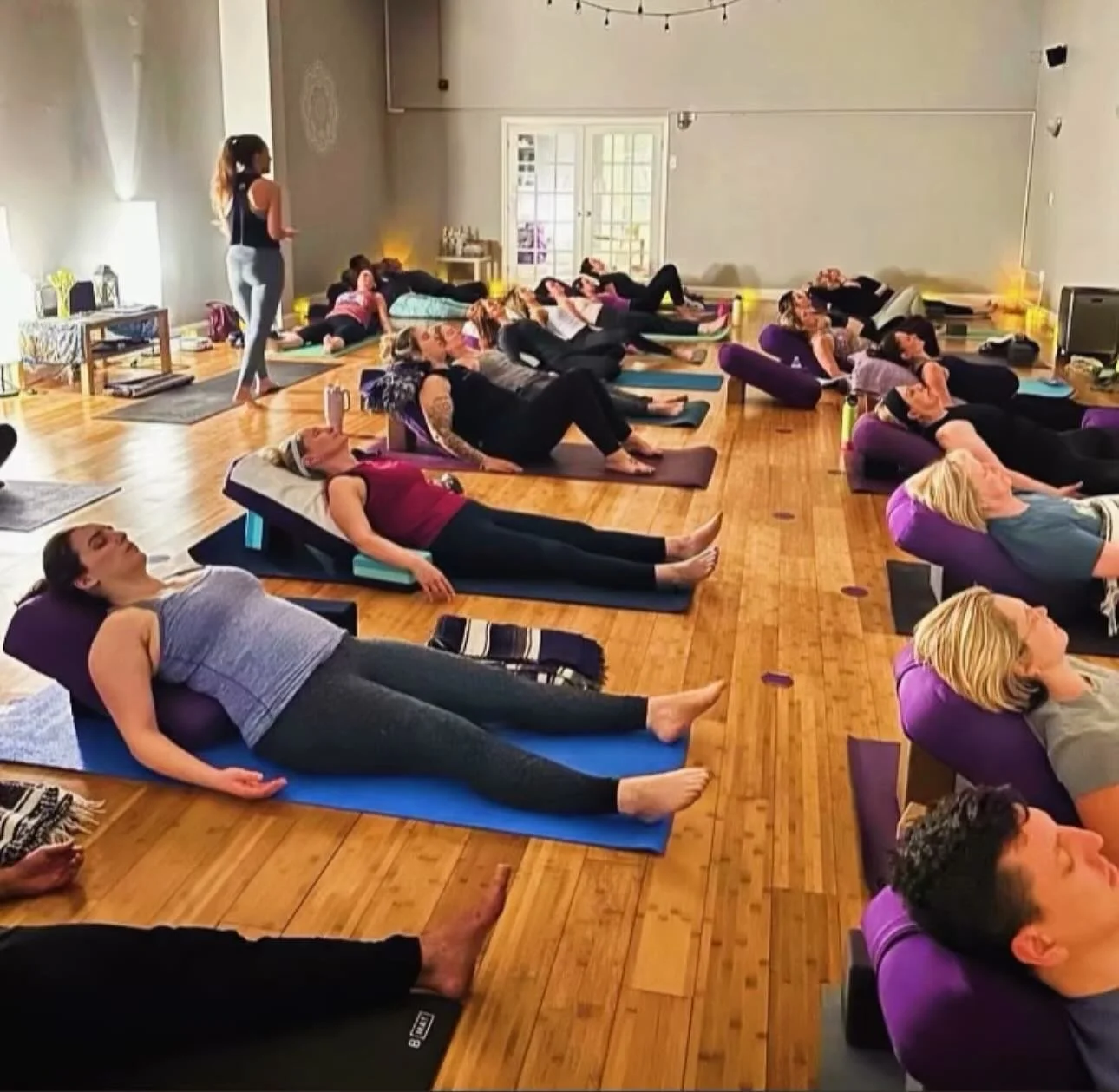 Spa Yoga returns this Friday! 💜☺️

Join Joanna Poole every Friday at 6:00pm at PPY East for Spa Yoga. 

Spa Yoga is a slow-flow, floor-based, whole-body sensory experience based on Fluid Yoga sequencing. By engaging all five senses with soft candlel