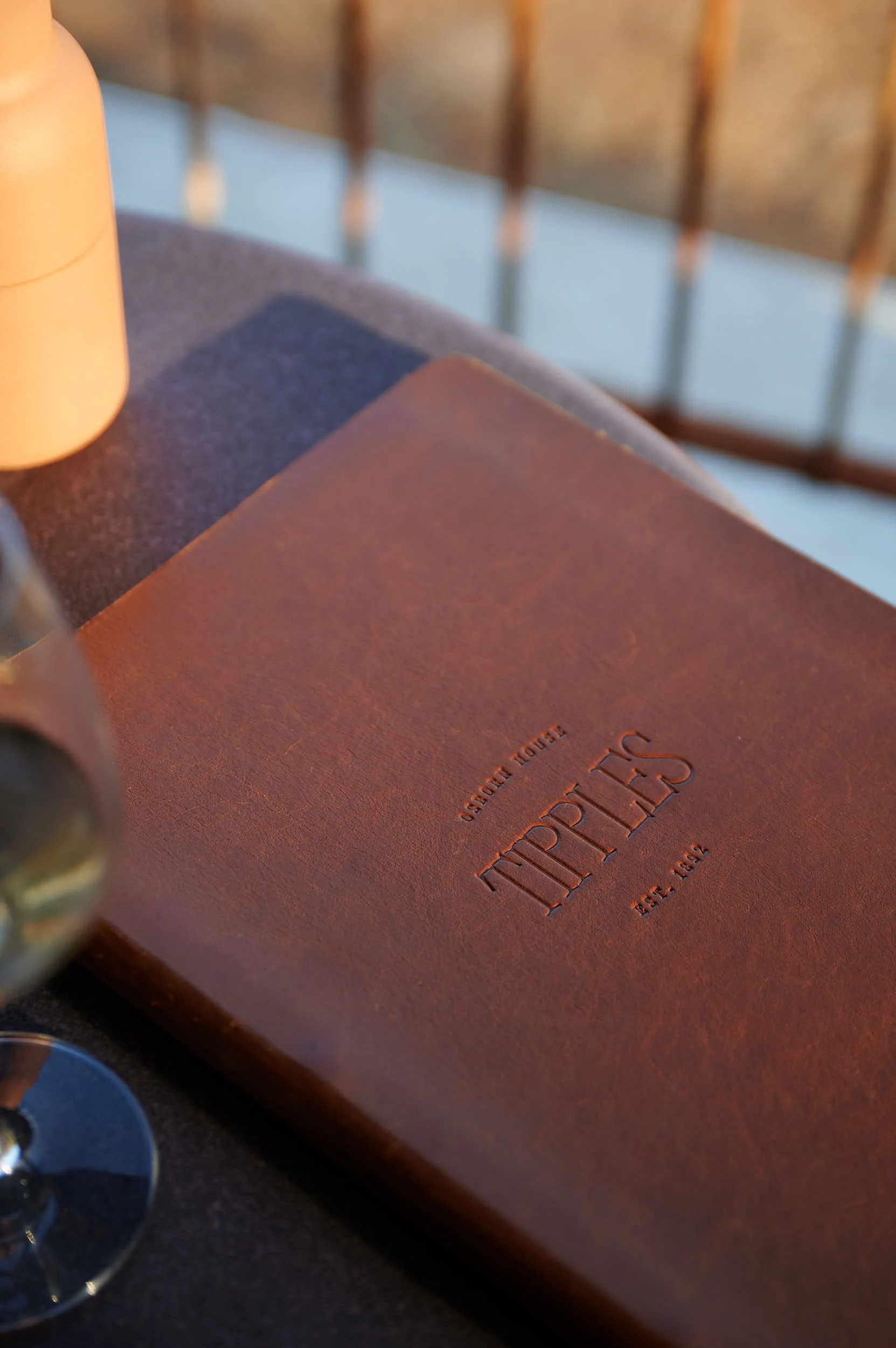Beautiful hospitality photography: drinks menu with wine by Charlotte Orr, photographer based in Melbourne, Australia