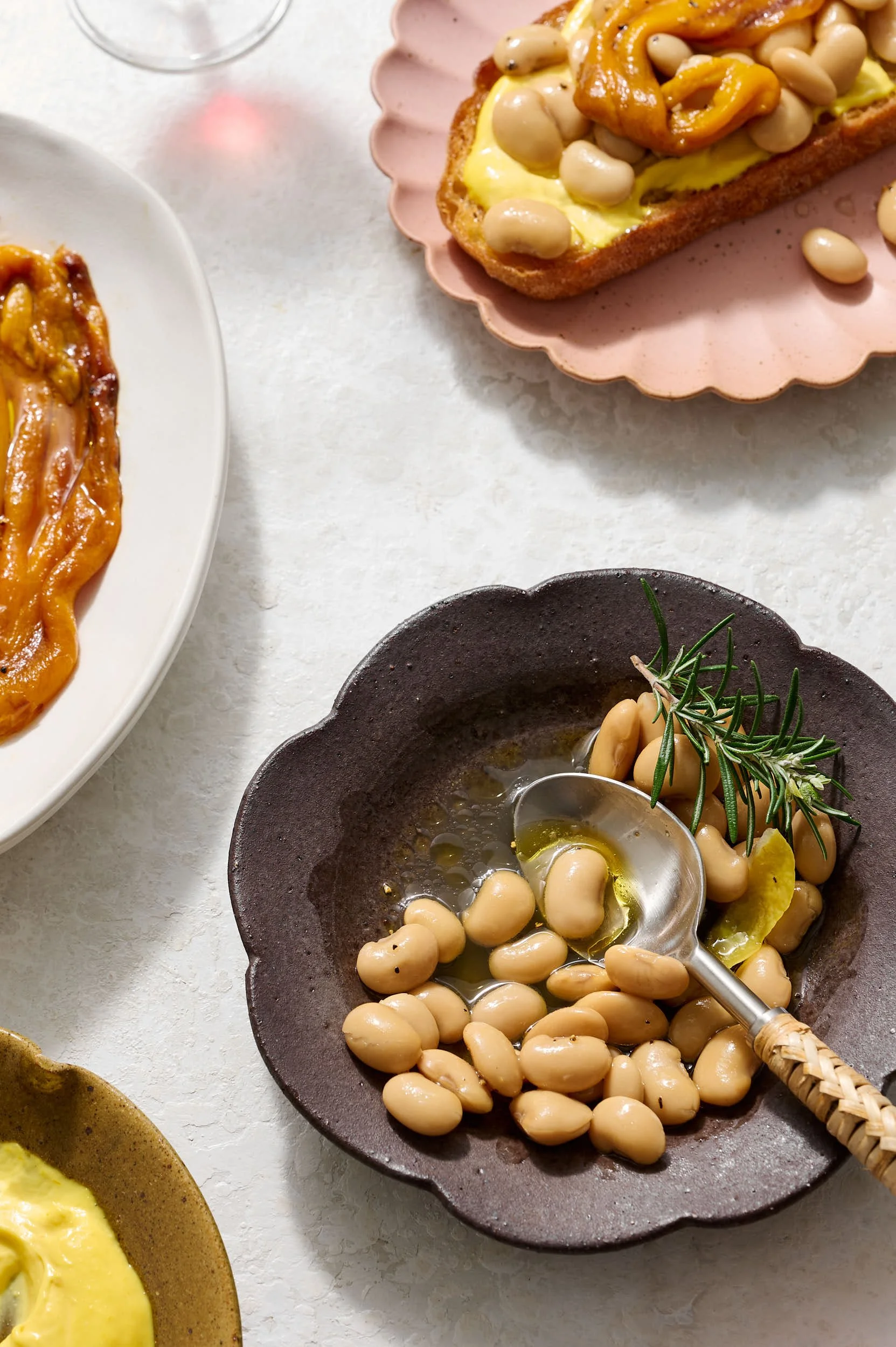 Beautiful food photography: braised butter beans by Charlotte Orr, photographer based in Melbourne, Australia