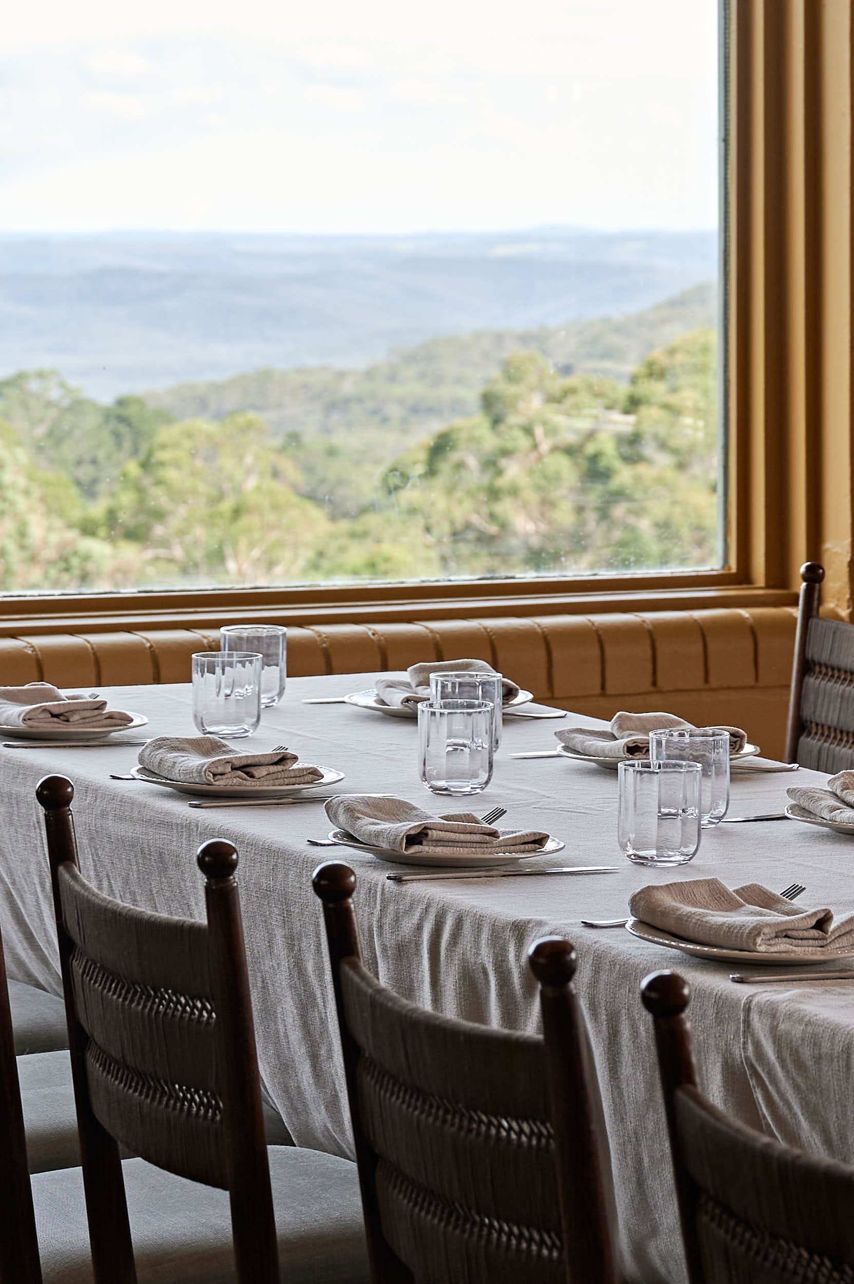 Beautiful hospitality photography: set table Fire Kitchen by Charlotte Orr, photographer based in Melbourne, Australia