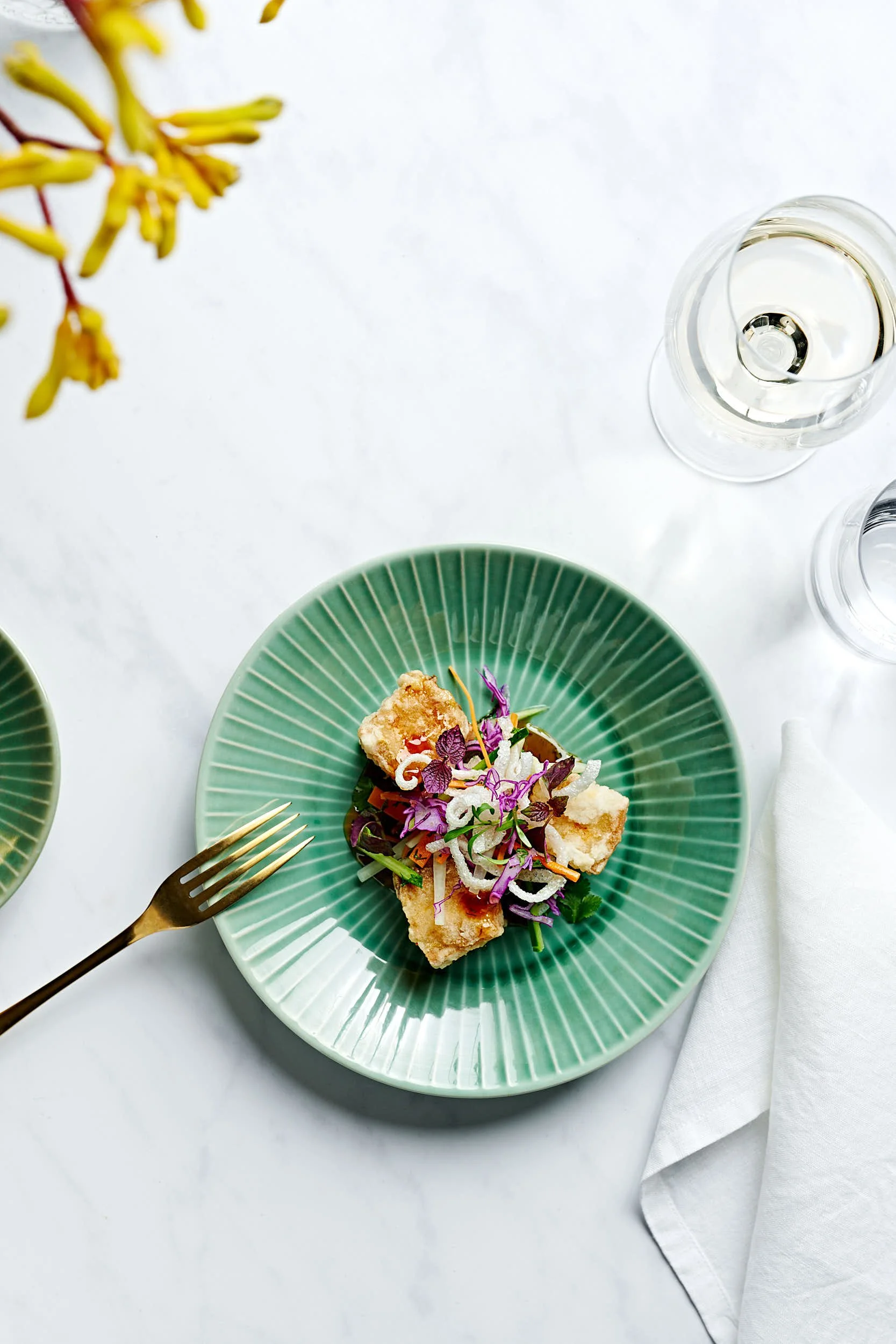 Beautiful food photography: elegant Asian pork belly by Charlotte Orr, photographer based in Melbourne