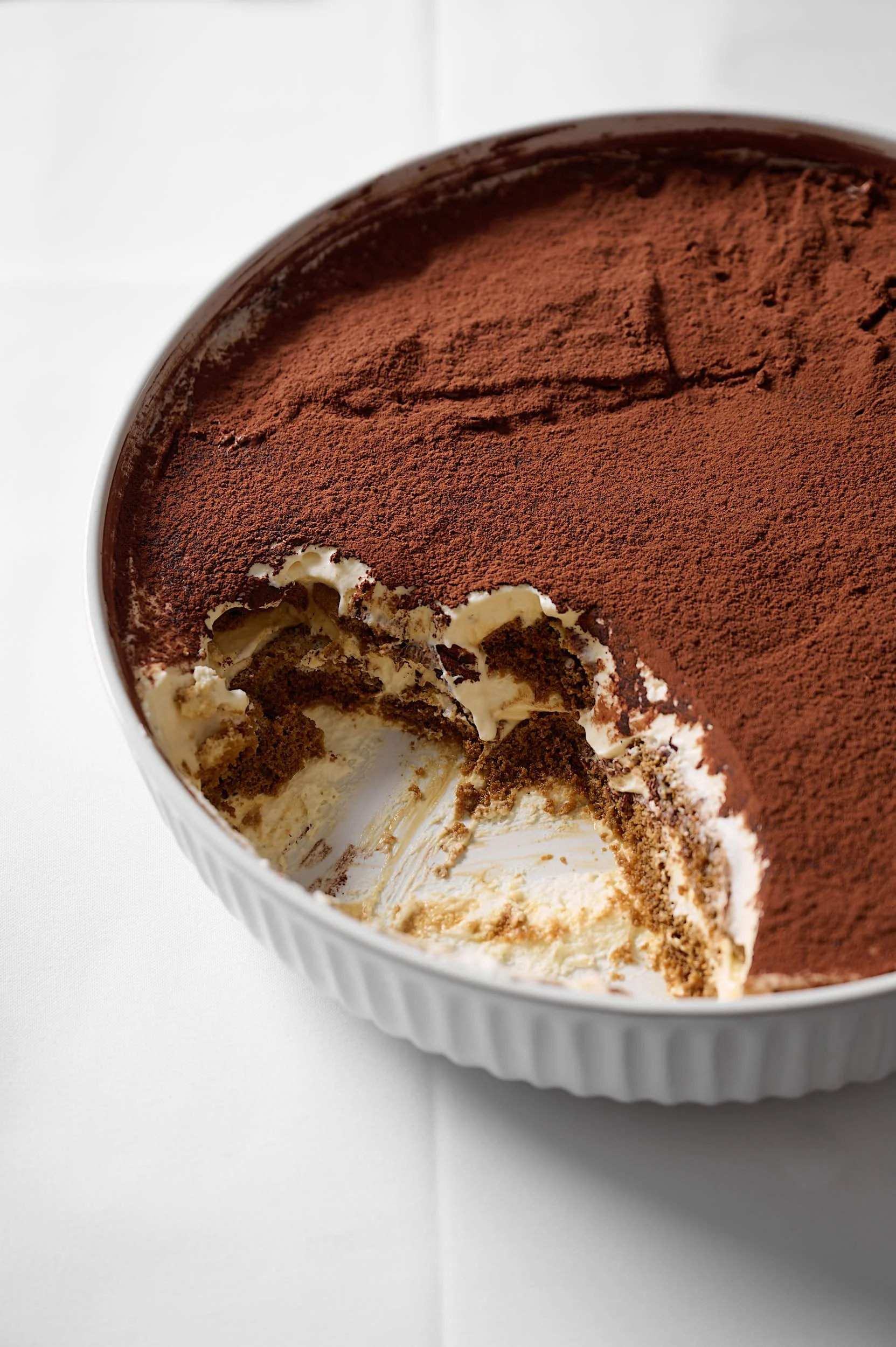 Beautiful hospitality photography: tiramisu by Charlotte Orr, photographer based in Melbourne, Australia