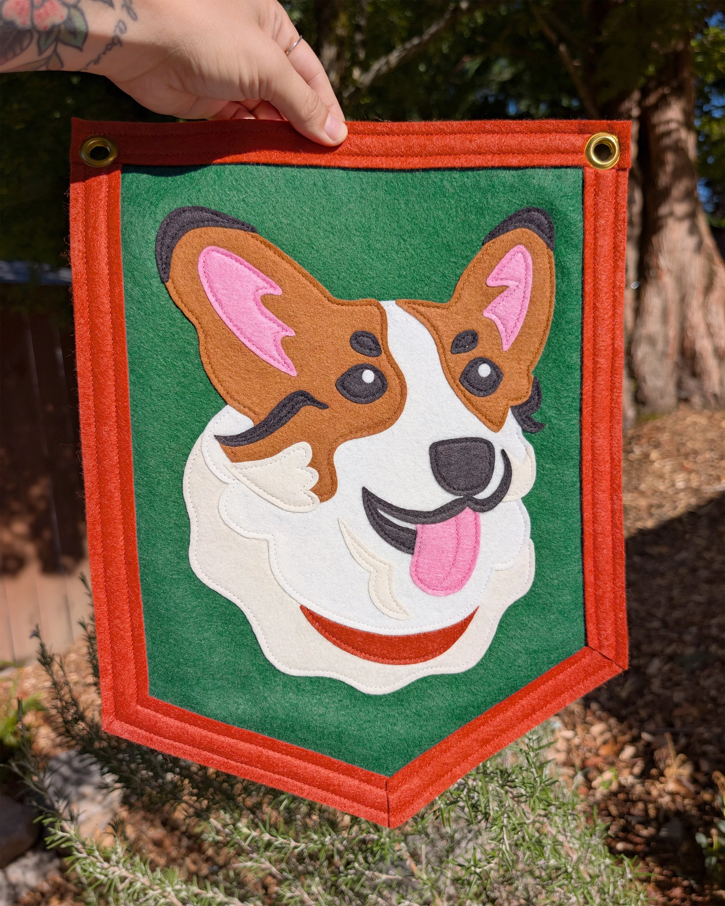 Custom Pet Portrait Felt Banner - $100 DEPOSIT