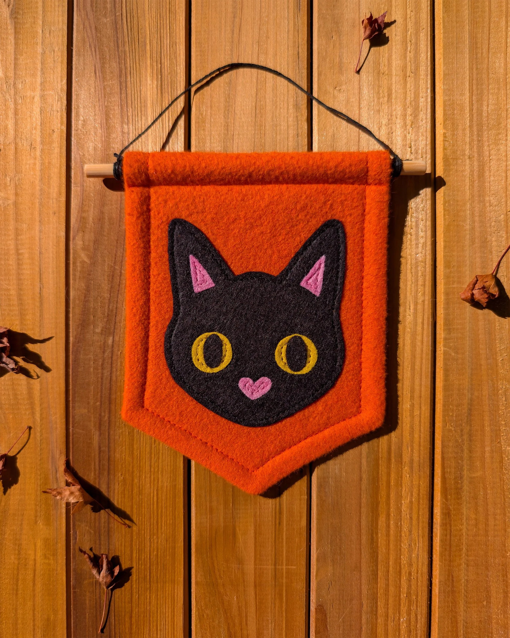 black cat mini felt banner.jpg