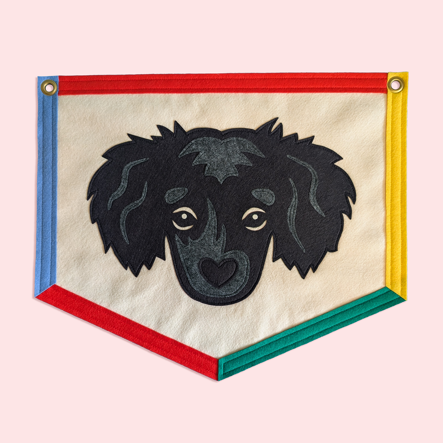 Custom Pet Portrait Felt Banner - $250