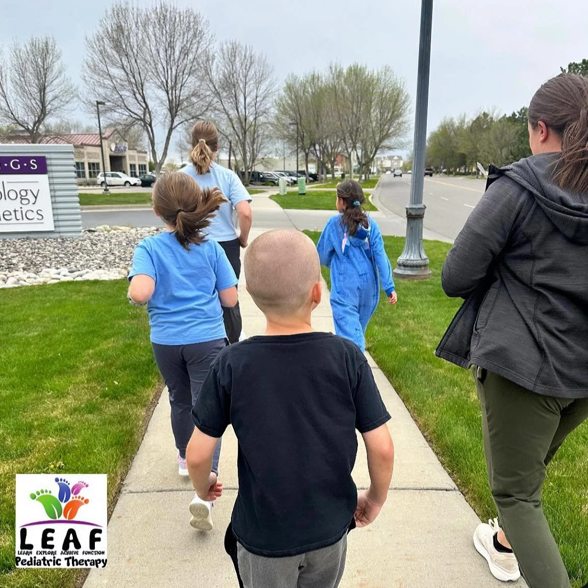 We celebrated Earth Day the best way we know how&mdash;getting outside, getting messy, and building skills through play 🌎☀️
&bull;
From nature walks and chalk obstacle courses that supported endurance, balance, and sensory exploration, to painting r