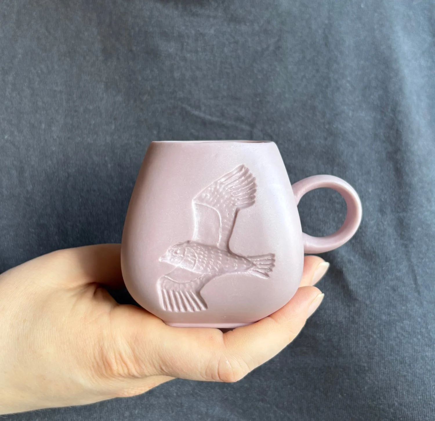 Lapwing espresso mug held dusky pink.jpg