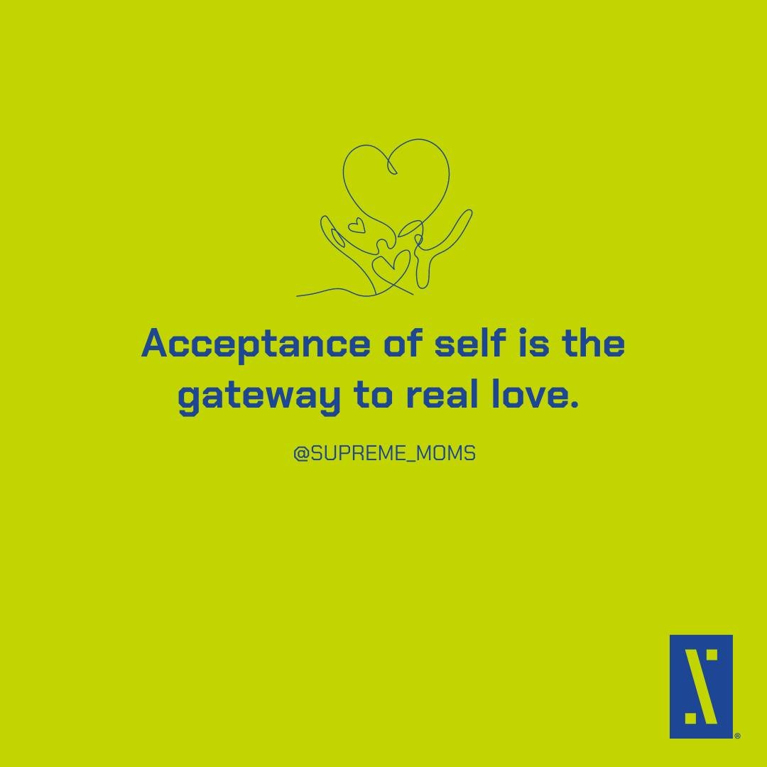 Acceptance of self is the gateway to real love. 
To get there, we must drop the conditions. 
Unconditional love is real love. 
Remember that you deserve it. 

How are you loving yourself today? 

#unconditionally #motherhood #suprememoms #dailywisdom