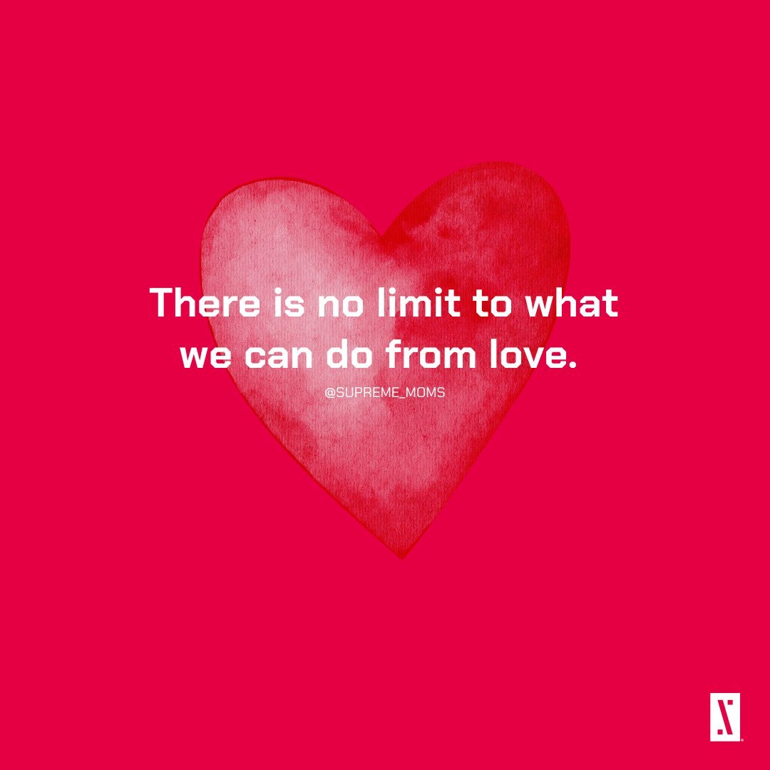 There is no limit to what we can do from love.

When conditions are removed all that's left is the heart.

Remember, it costs nothing to share your joy, love, and laughter.

 #dailyrecharger #suprememoms #motherhood #dailywisdom #dofromlove