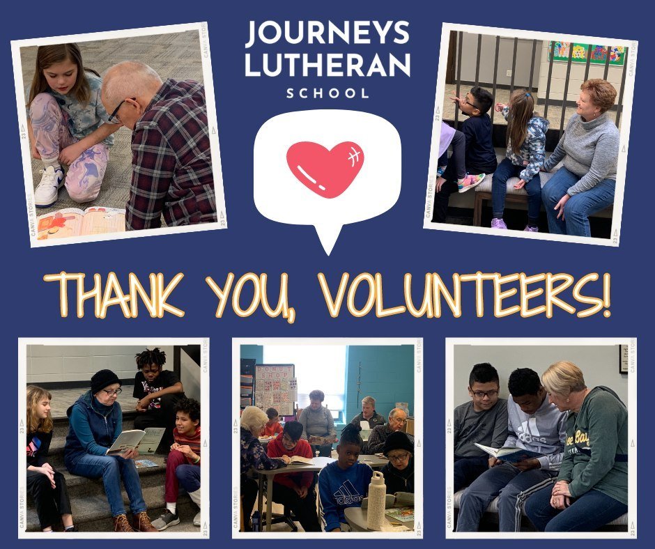 🤝Today, on Volunteer Recognition Day, we want to extend our heartfelt gratitude to all the incredible volunteers who generously give their time and energy to support Journeys Lutheran School. Your dedication and enthusiasm make a world of difference