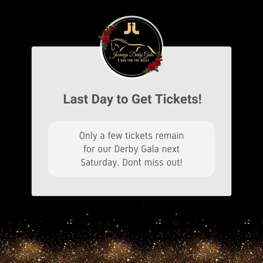 TODAY IS THE LAST DAY to get tickets! Only a few remain. 

https://www.journeyslutheran.org/gala

#Gala #Derby #RunForTheRoses