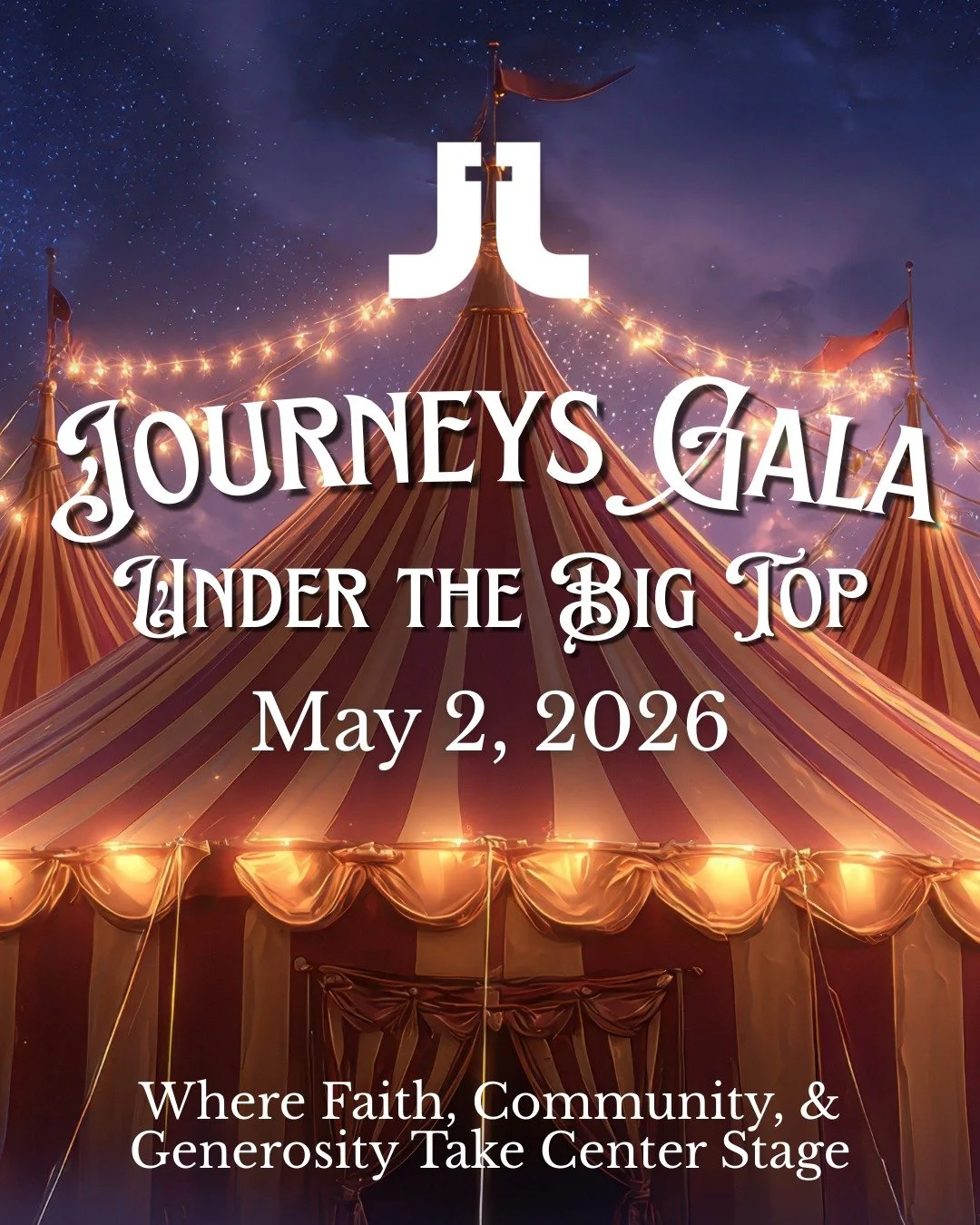 ✨ 𝐒𝐭𝐞𝐩 𝐫𝐢𝐠𝐡𝐭 𝐮𝐩! ✨
The curtain is rising on our 2026 Journeys Gala, and we&rsquo;re thrilled to reveal the theme&hellip;
🎪 𝐔𝐧𝐝𝐞𝐫 𝐭𝐡𝐞 𝐁𝐢𝐠 𝐓𝐨𝐩🎪
Just like the big top brings people together, this special night will celebrate t