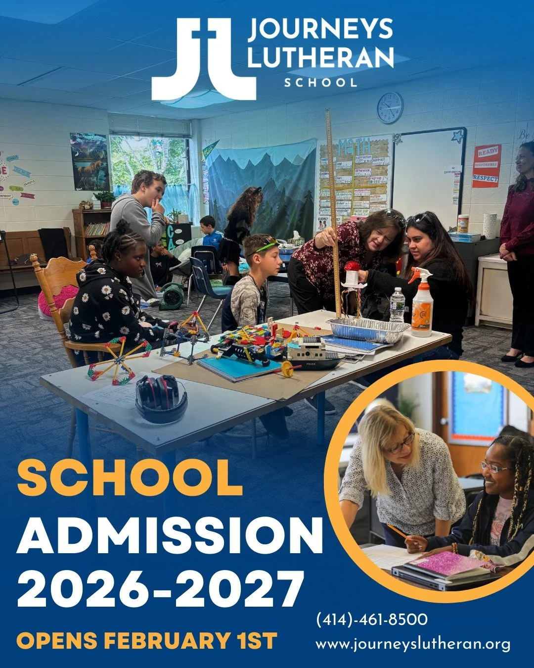 Journeys is more than a school - it&rsquo;s a community. 💛
If you&rsquo;re exploring options for the 2026&ndash;2027 school year, we invite you to learn more about Journeys Lutheran School.
📣 Enrollment opens February 1
📞 (414) 461-8500
🔗 Virtual