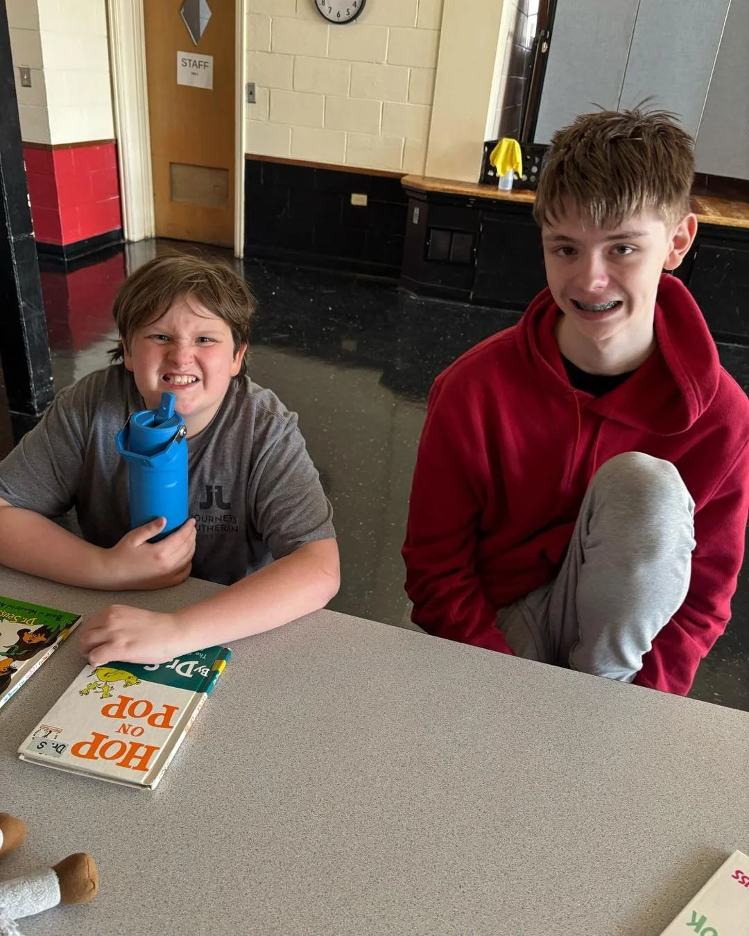 A beautiful example of students supporting students.

Ms. Zimmer&rsquo;s class is partnering weekly with Ms. Armstrong&rsquo;s Crossroads class for a special mentoring time together. Each student was paired with a buddy, spending time reading side by
