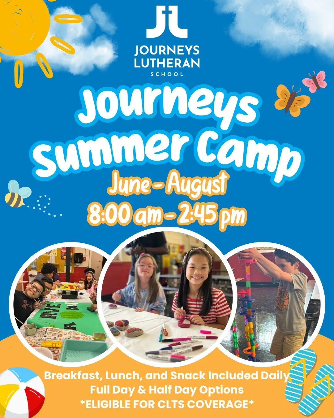 Just a reminder - there&rsquo;s still time to register for Journeys Lutheran School Summer Camp! ☀️
From field trips and games to creativity, friendship, and summer fun, we&rsquo;re looking forward to another amazing season together. Full day &amp; h