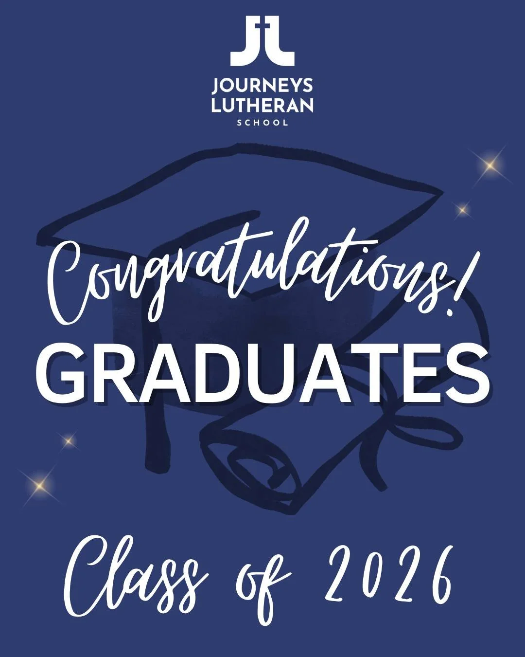 Today we celebrate the Journeys Class of 2026 and all they have accomplished during their time at Journeys Lutheran School. Their perseverance, growth, and faith have shaped who they are becoming, and we are so proud to have walked alongside them on 