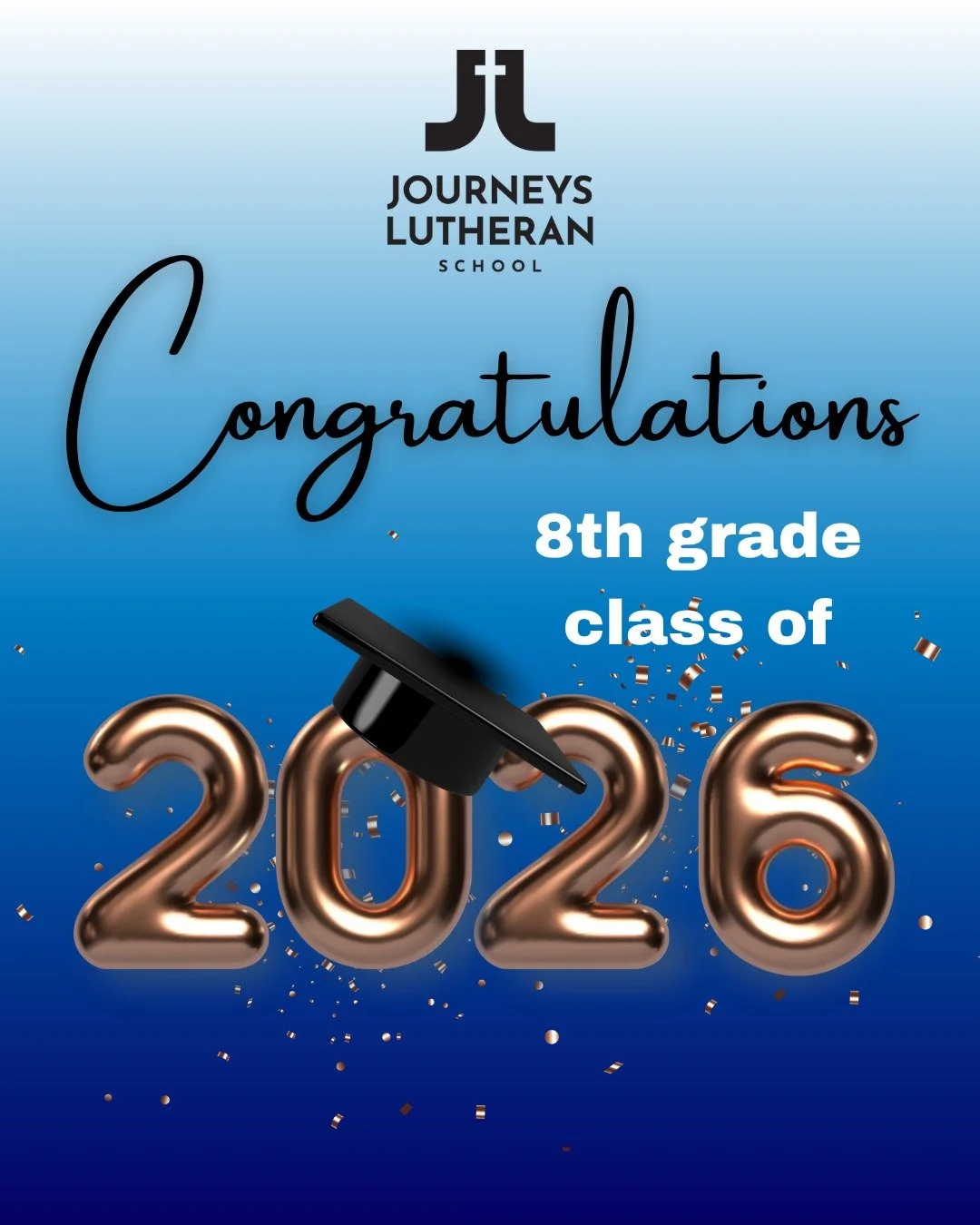 Today, we celebrate our incredible 8th Grade Class of 2026 and all they&rsquo;ve accomplished along the way. From classroom lessons to lasting friendships, you&rsquo;ve grown in knowledge, confidence, and faith and we couldn&rsquo;t be prouder of the