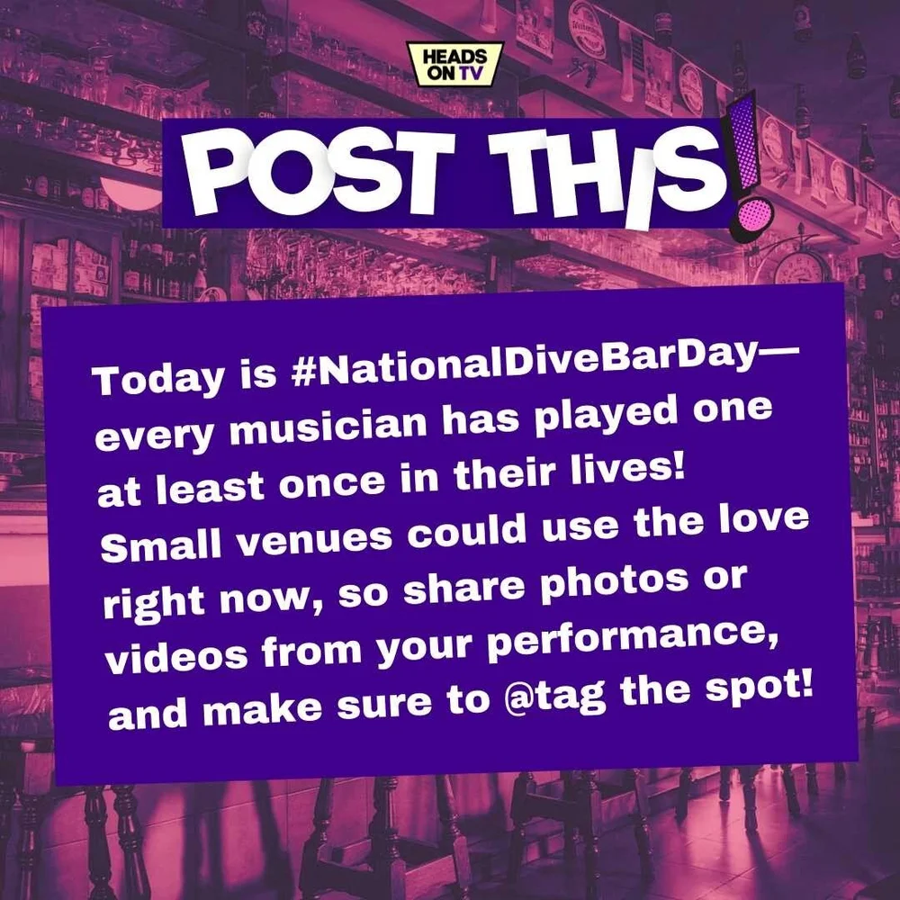 What was your first dive bar show experience, as a performer or in the audience? Tag your favorite venues in the comments for #NationalDiveBarDay! 🍻
.
.
.
.
#music #musicvideo #musician #musicproducer #divebar #divebartour #localbusiness #localfood 