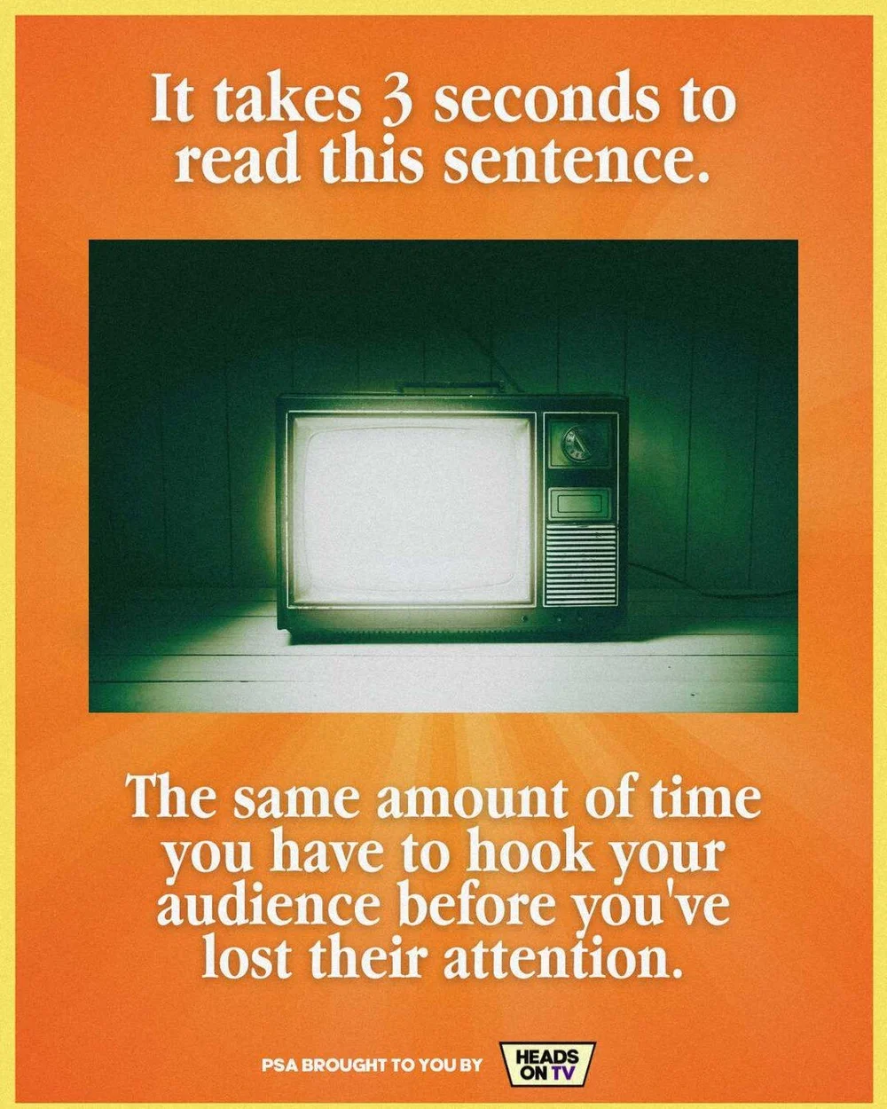 Give us a better hook in those first 3 seconds of your videos, and we guarantee you'll see an improvement in overall performance. Why?

Because like it or not, the modern &quot;scroll&quot; mentality is all about setting expectations right from the s