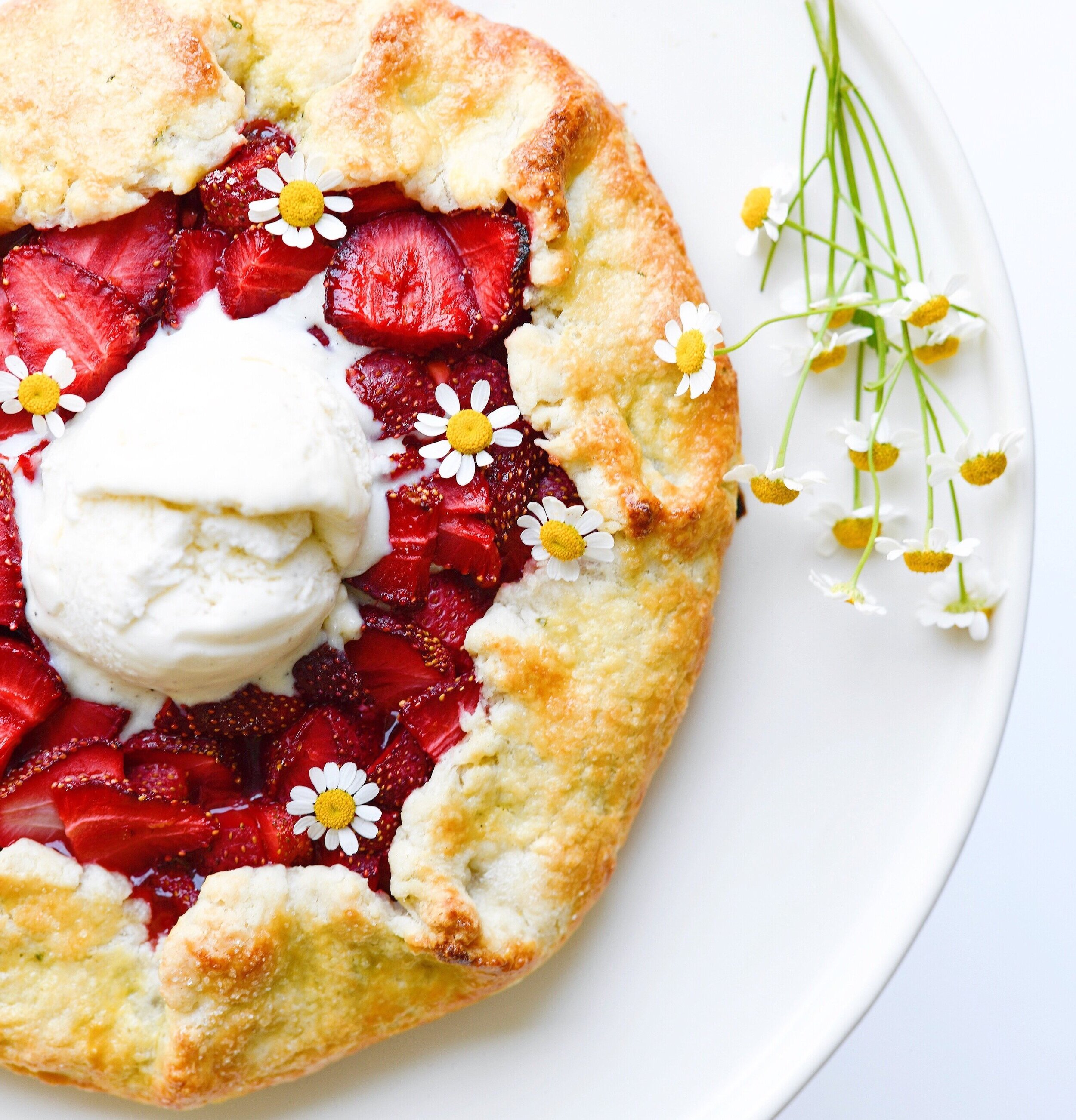 Strawberry Thyme Galette Recipe - Idealist Foods