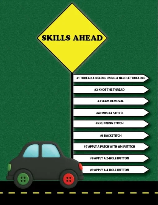 THREADY, SET, SEW! covers nine essential hand sewing techniques