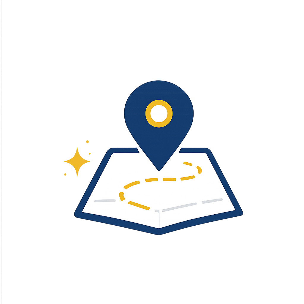 Image of a map/gps icon
