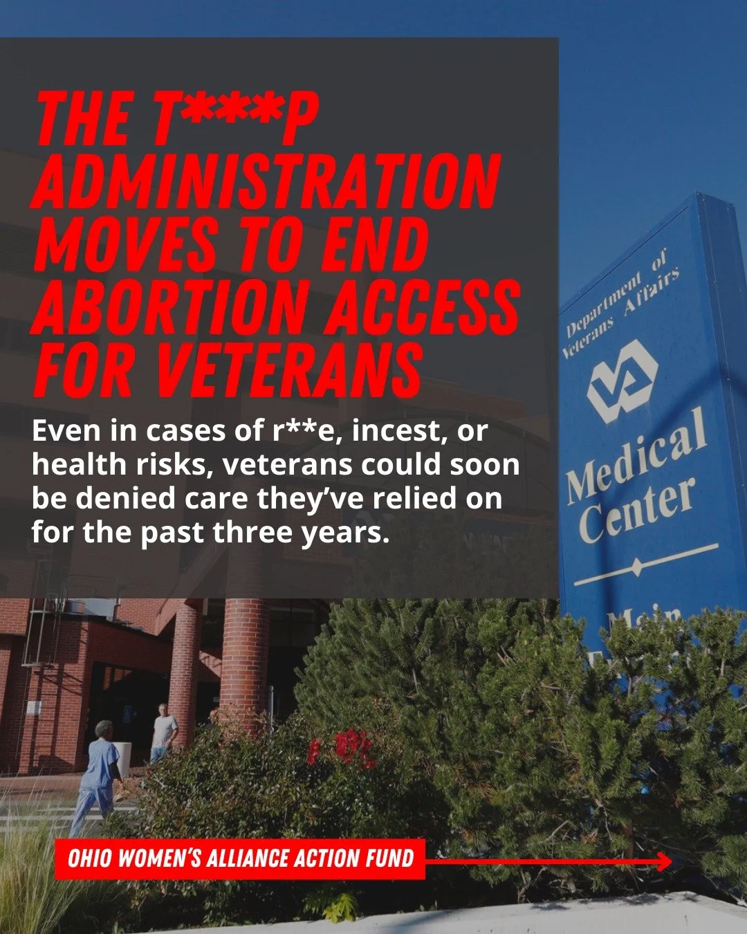 In 2022, following the ruling of the Dobbs decision that ended federal abortion rights and triggered widespread state bans, the Biden administration authorized Veterans Affairs medical centers to provide abortions in cases of r**e, incest, or when th