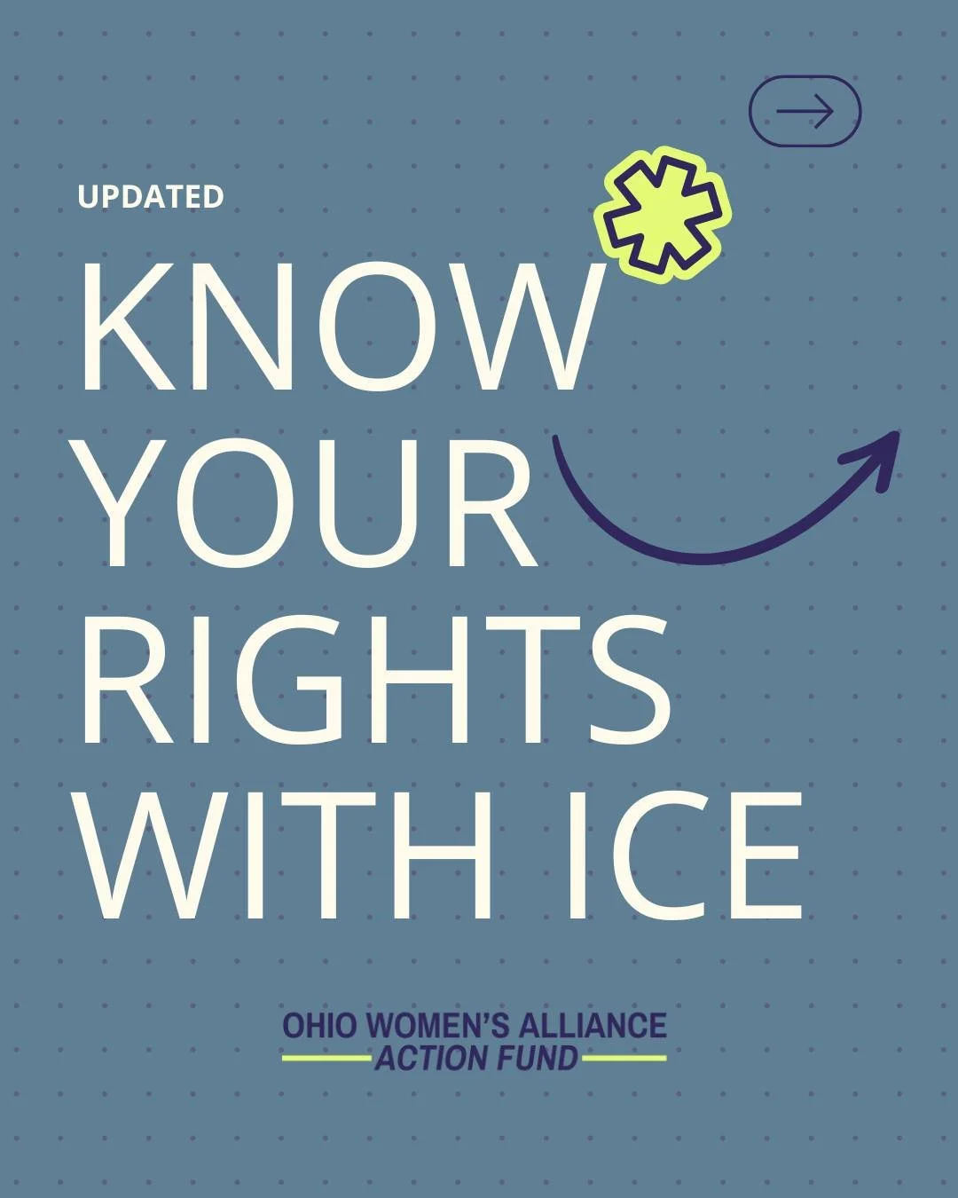 If you come into contact with ICE, it&rsquo;s important to know your rights. We&rsquo;ve created an updated Know Your Rights guide available in English and Spanish. Knowledge is power &mdash; and preparation protects our communities.
Please share thi