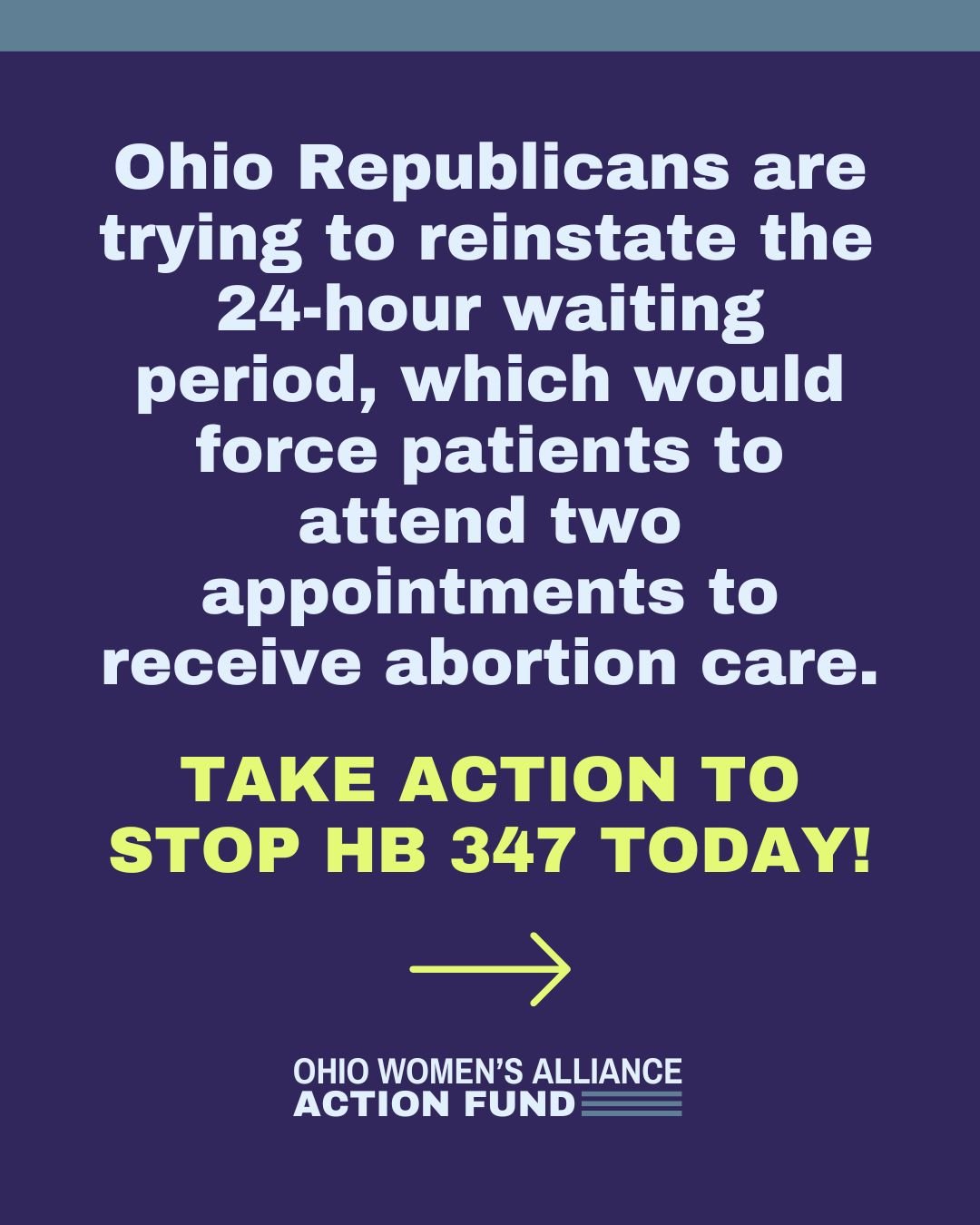 Visit the link in our bio to send a message to the House Health Committee urging a NO vote on HB 347, which is in direct violation of the Reproductive Freedom Amendment!