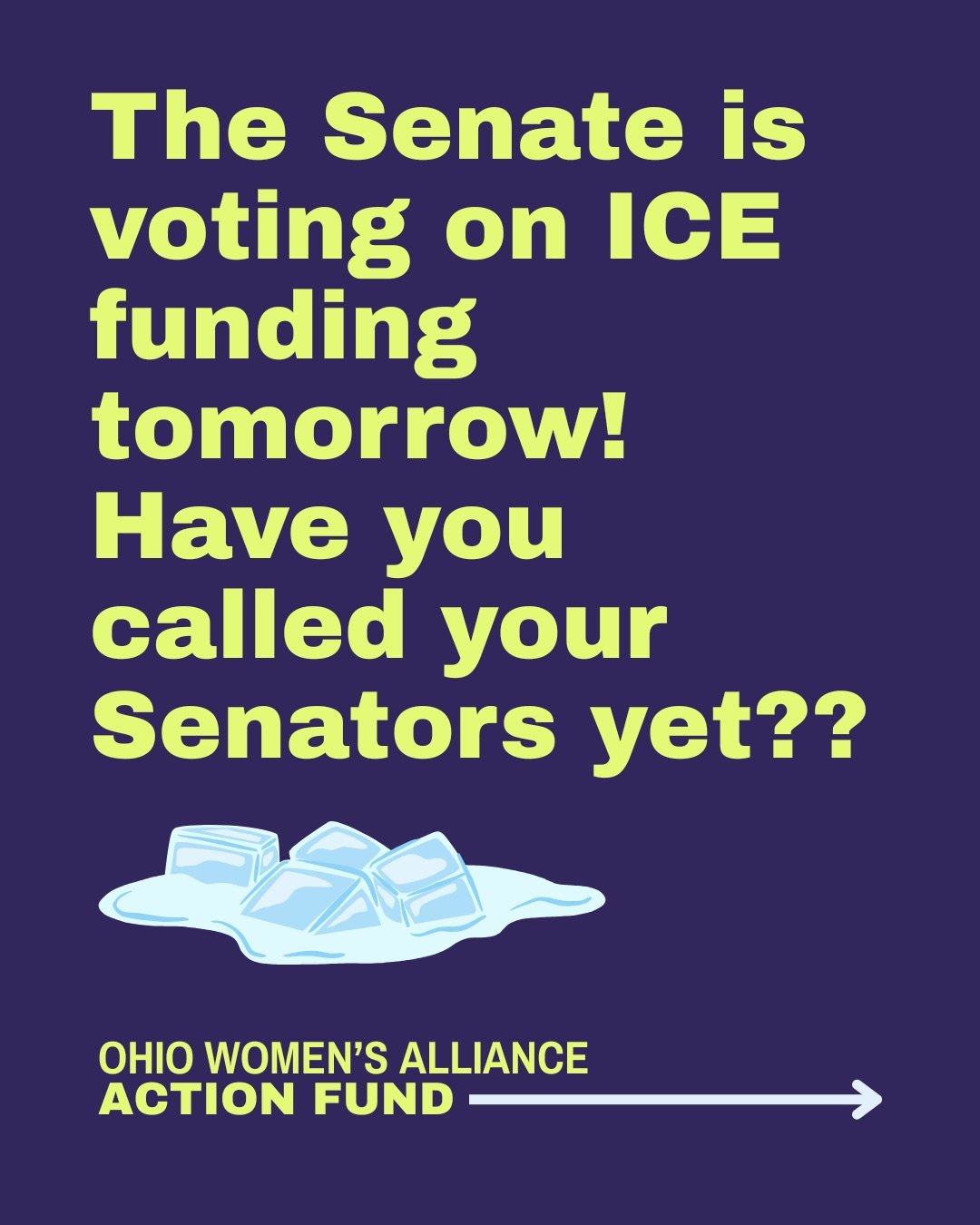It takes less than 5 minutes to leave a message for your Senators urging them to stop ICE funding before Thursday&rsquo;s vote ⬇️

Call Senators Moreno and Husted and ask them to oppose the appropriations bill for the Department of Homeland Security 