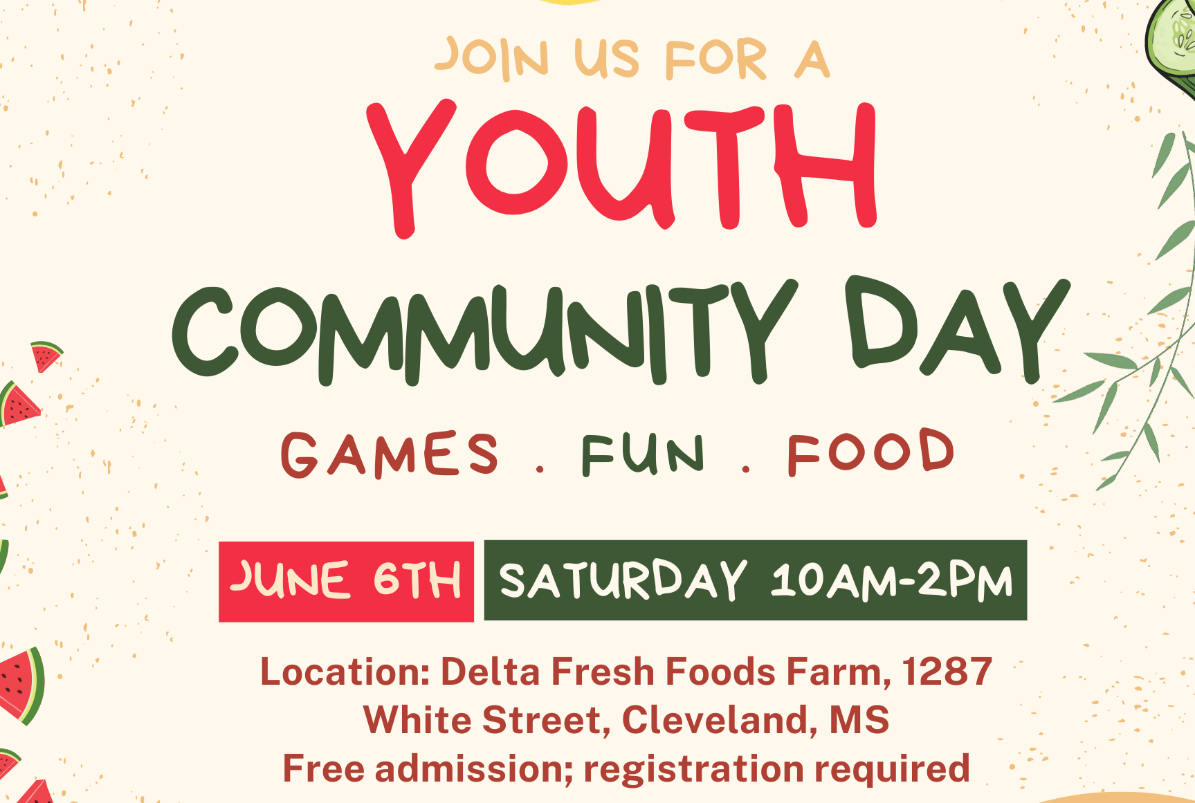 MS Farm to School Youth Leadership Community Day