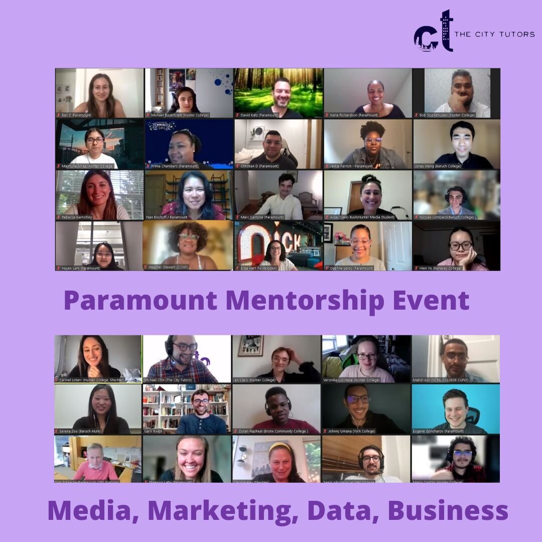 Have you ever heard 125 people yell SpongeBob? I did last week, and it was delightful.⁠
⁠
The City Tutors in partnership with Paramount hosted a media, marketing, data, and business mentorship event. 80 mentees (our largest turnout ever!) from across