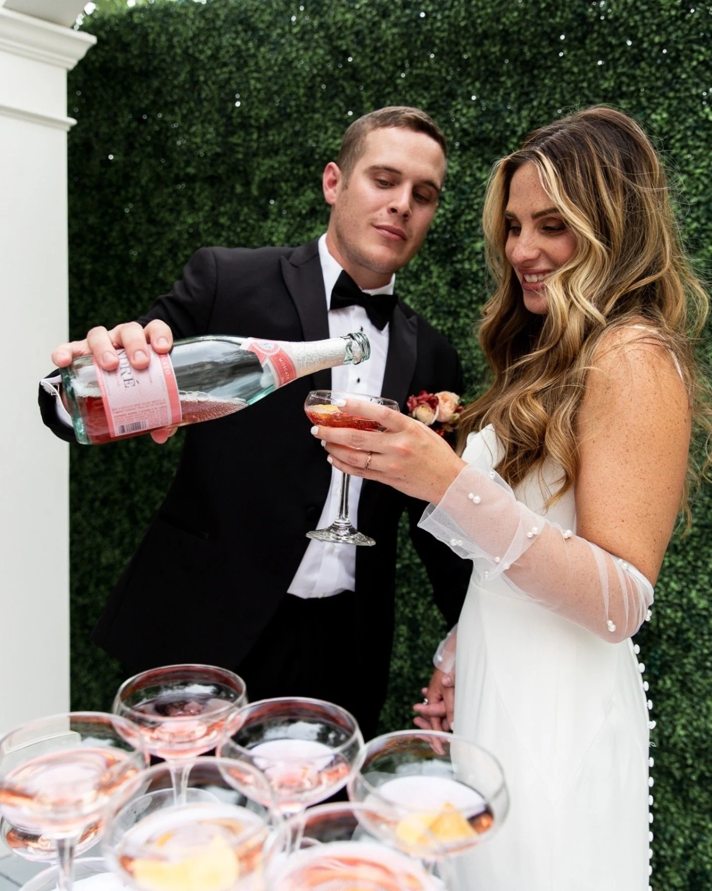 Cheers :) Ready to get the wine pouring, conversations flowing, and reception going. 🍷
 
 
📍Stanley House | Marietta, GA (@stanleyhousega)
 
Host/Planning: @awphotoco1
Table Settings: @sovintagega
 
 

#bryantstudio #weddingreceptionvenue #weddingr