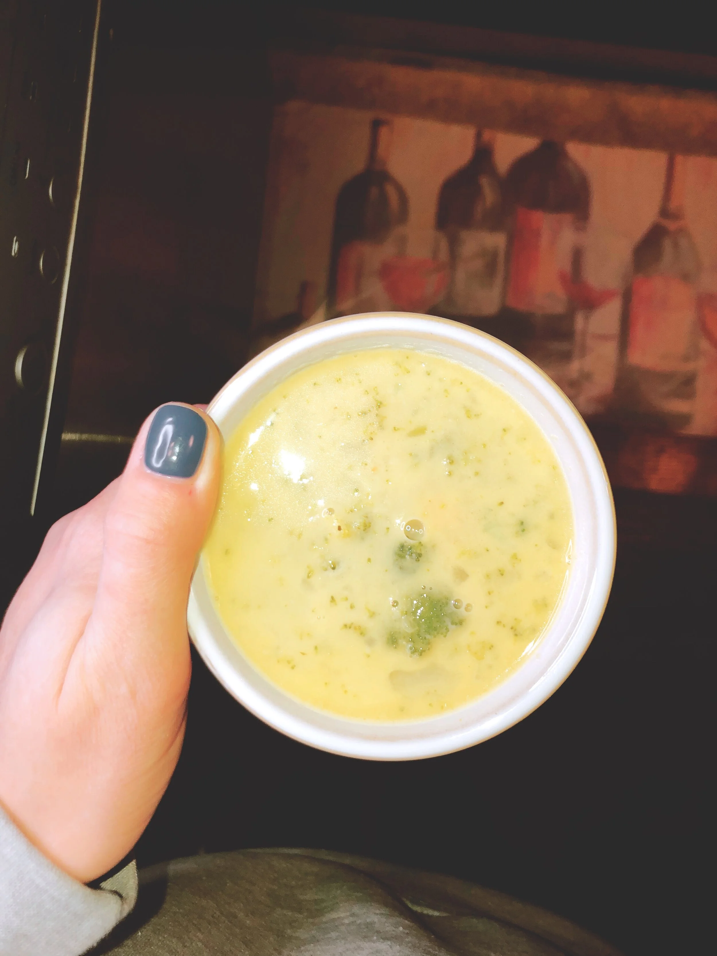 Lightened Up Broccoli Cheddar Soup