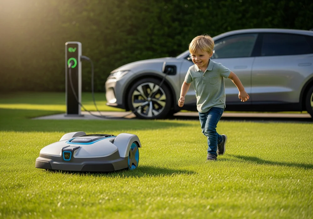 EV charging at home with solar power