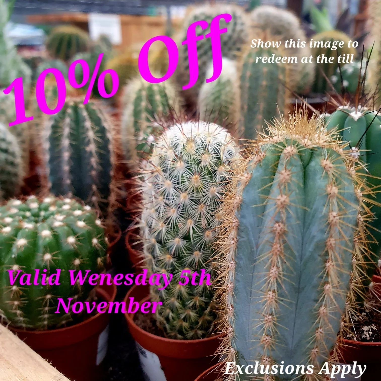 Just show us this Picture at the till to redeem your discount.

Come back here for your daily vouchers.

Offer Applies to most items, but not Animal Products, Gift Cards &amp; Clearance Lines