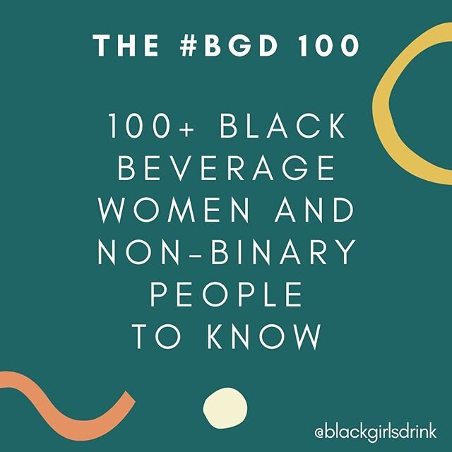 ⁣Now is the perfect moment to introduce my curated selection of Black women and non-binary people in all things boozy. I pulled the names from my running list of Black women and non-binary people in the beverage industry. If you want to be included, 