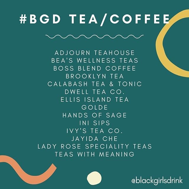 HAPPY #JUNETEENTH! Buy Black part deux of the #BGD100 list includes Black women and non-binary people in coffee, tea and other spirit-free beverages. Tap on the handles, hit follow and order something this week! If you want to add someone, slide into