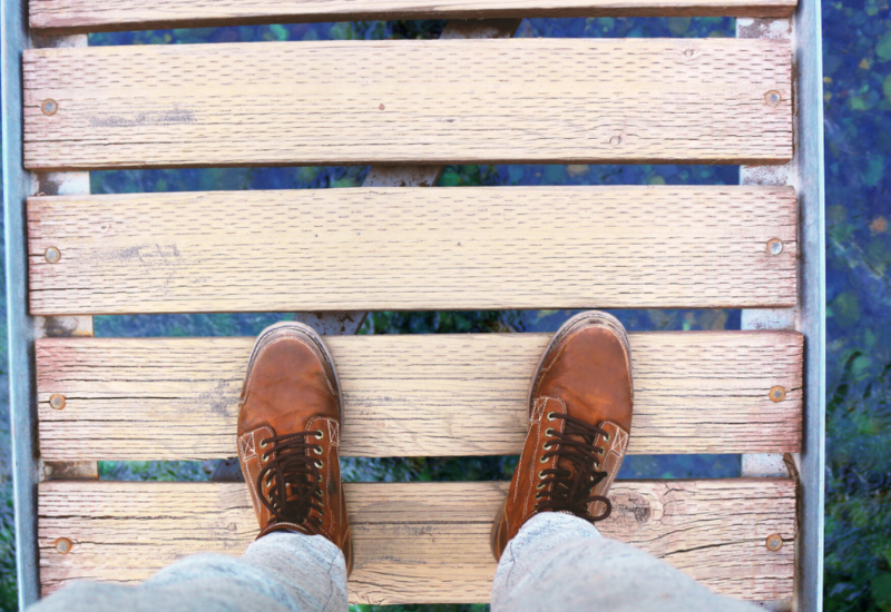 Man on a dock