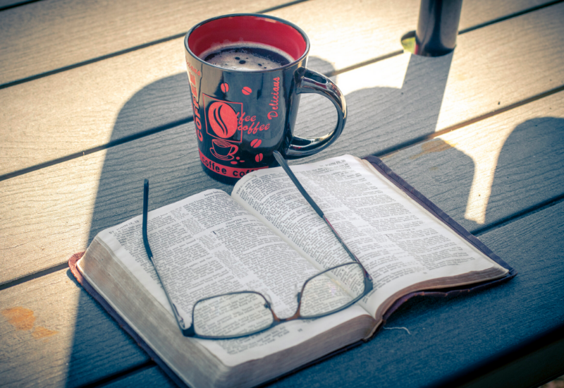 Book with glasses