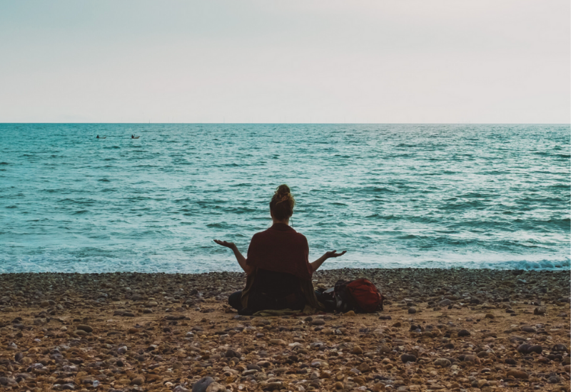Meditate on the beach