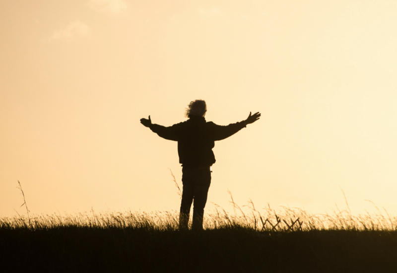Silhouette at sunset