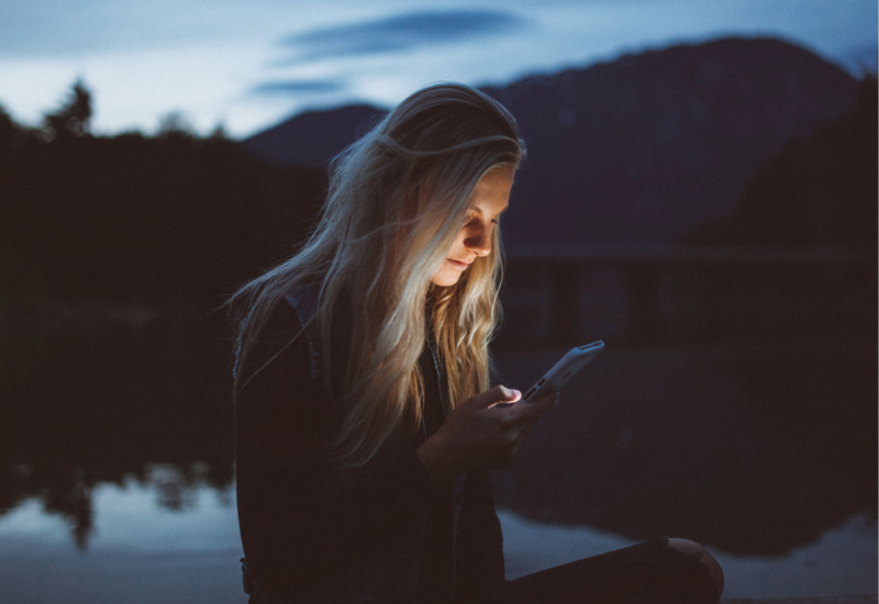 Woman on phone