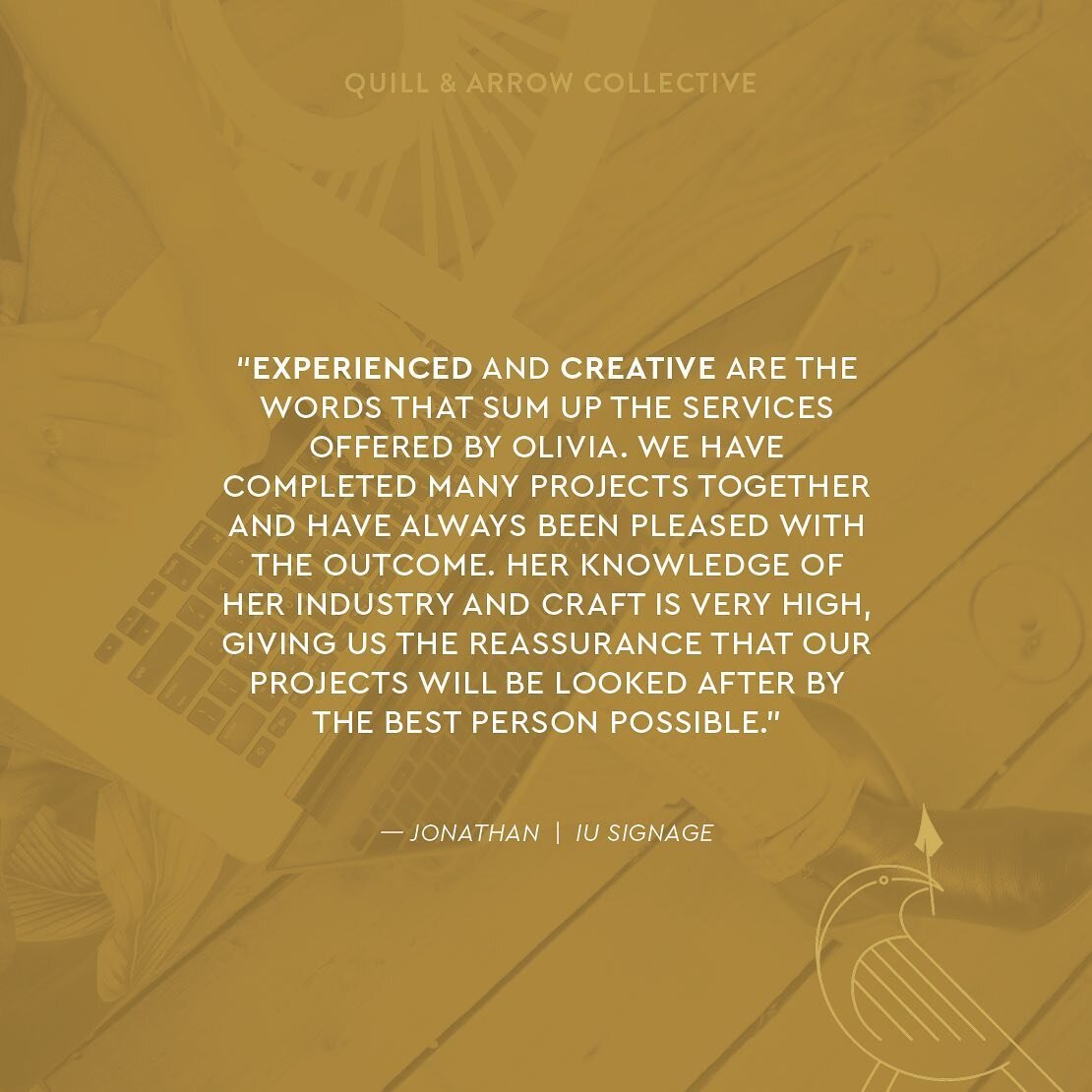✨ Kind words from one of our lovely clients  Jonathan from IU Signage ✨